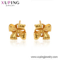96078 Xuping jóias 24 K banhado a ouro brincos Simples para as mulheres